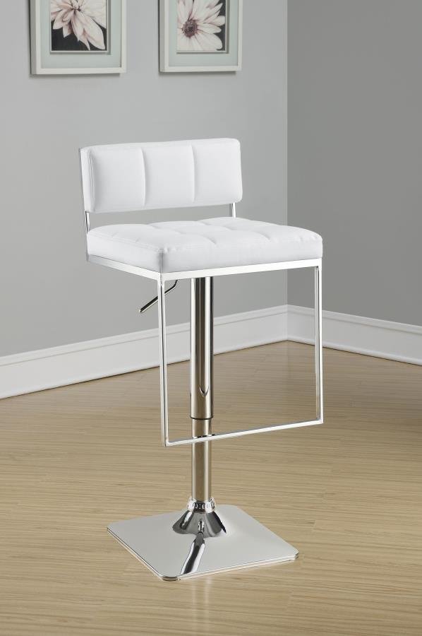100193_02x900.jpg ALAMEDA ADJUSTABLE BAR STOOL CHROME AND WHITE - Image 3