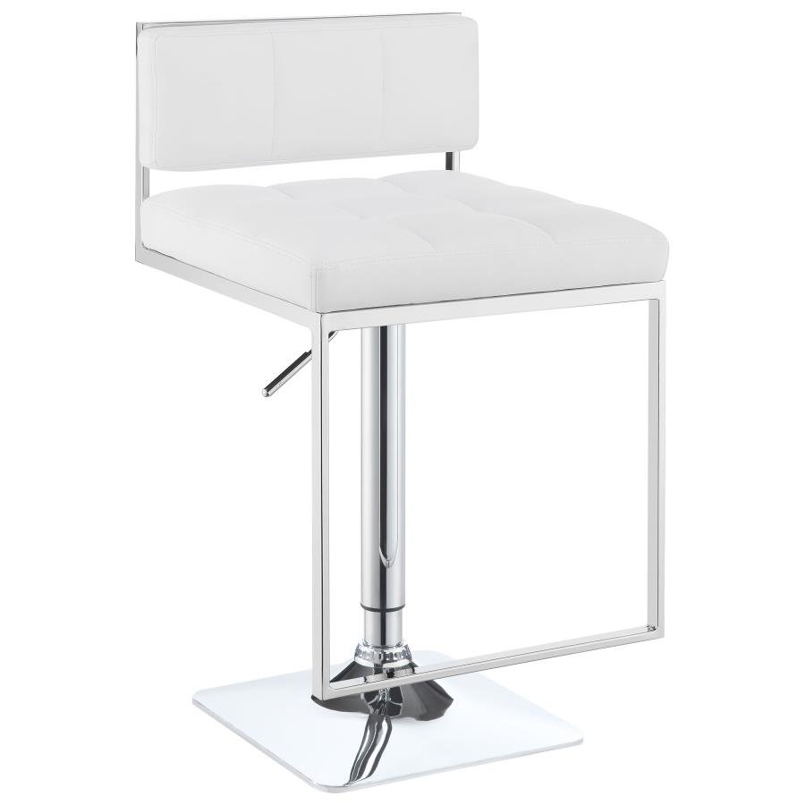 100193_03x900.jpg ALAMEDA ADJUSTABLE BAR STOOL CHROME AND WHITE - Image 4