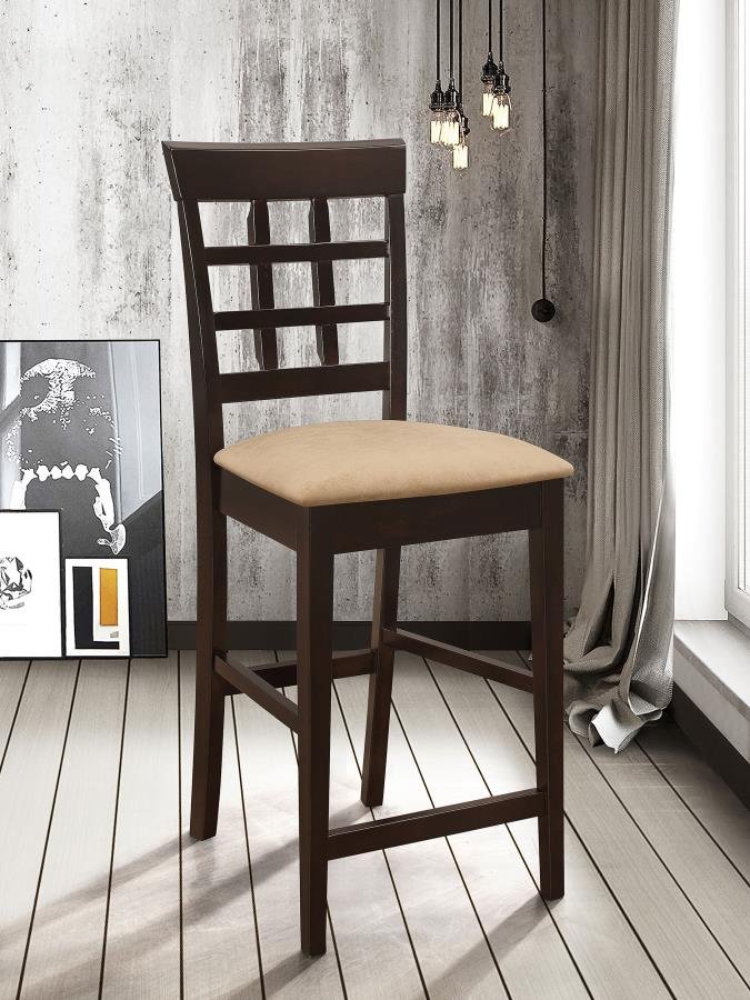 100209_01x900.jpg GABRIEL LATTICE BACK COUNTER CHAIR CAPPUCCINO (SET OF 2) - Image 2