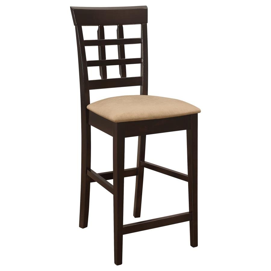 100209_02x900.jpg GABRIEL LATTICE BACK COUNTER CHAIR CAPPUCCINO (SET OF 2) - Image 3