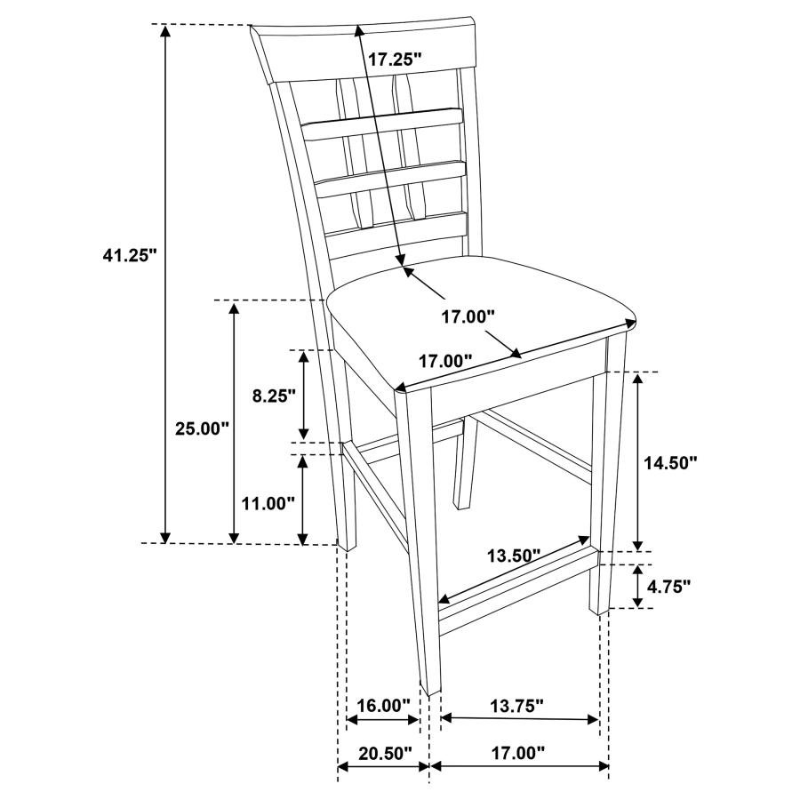 100209_10x900.jpg GABRIEL LATTICE BACK COUNTER CHAIR CAPPUCCINO (SET OF 2) - Image 11