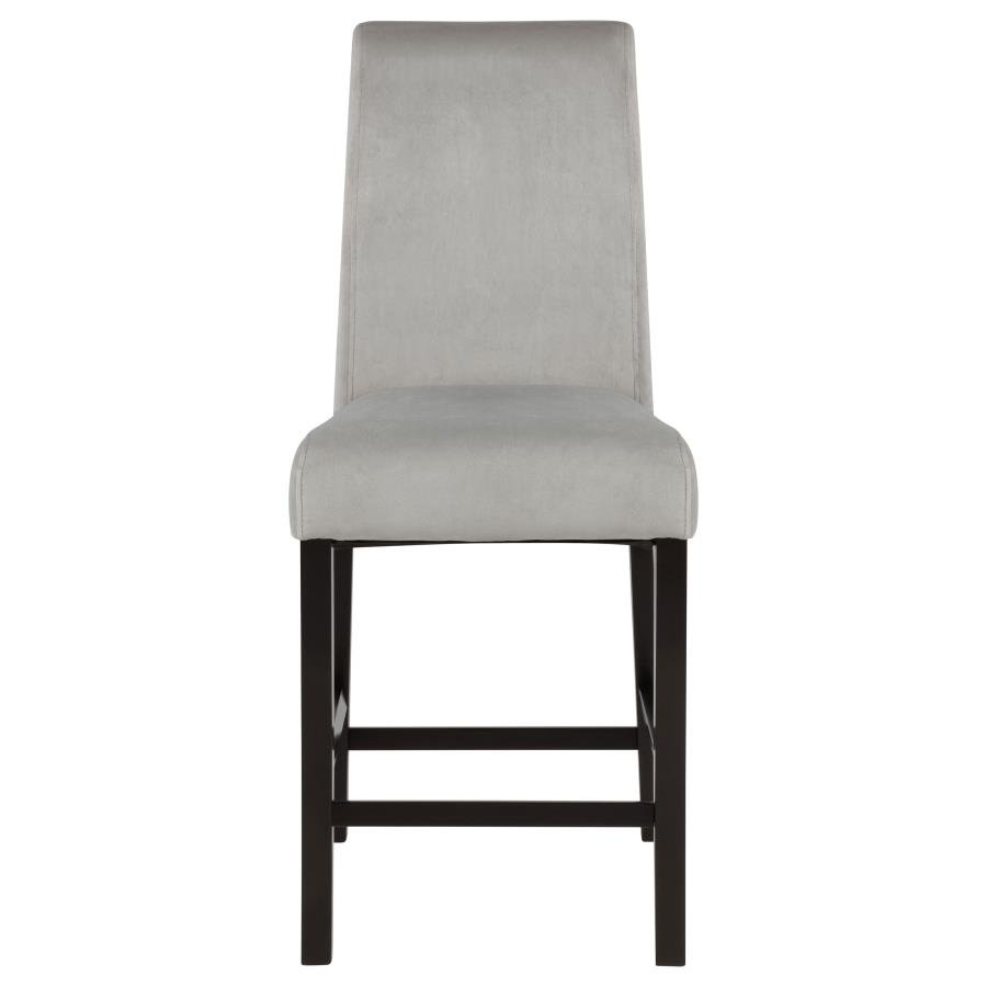 102069GRY_03x900.jpg STANTON VELVET UPHOLSTERED COUNTER CHAIR GREY (SET OF 2) - Image 4
