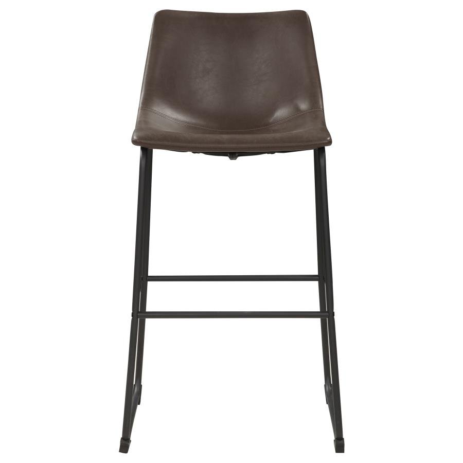 102536_03x900.jpg MICHELLE UPHOLSTERED BAR CHAIR BROWN (SET OF 2) - Image 4