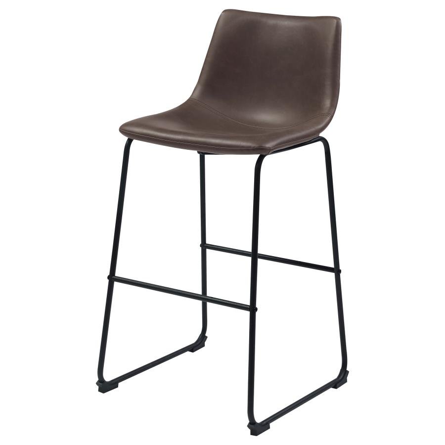 102536_04x900.jpg MICHELLE UPHOLSTERED BAR CHAIR BROWN (SET OF 2) - Image 5
