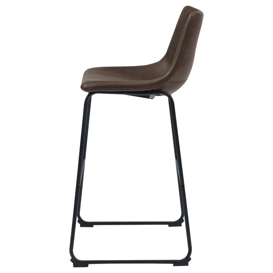 102536_05x900.jpg MICHELLE UPHOLSTERED BAR CHAIR BROWN (SET OF 2) - Image 6