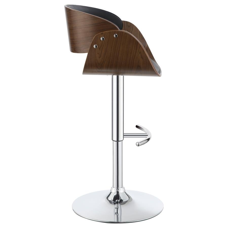 104965_07x900.jpg DANA ADJUSTABLE BAR STOOL BLACK AND CHROME - Image 7