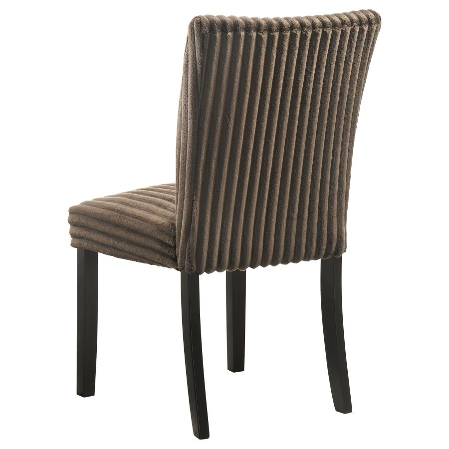 106512CH_06x900.jpg DERMOTT UPHOLSTERED PARSON DINING SIDE CHAIR CHOCOLATE (SET OF 2) - Image 7