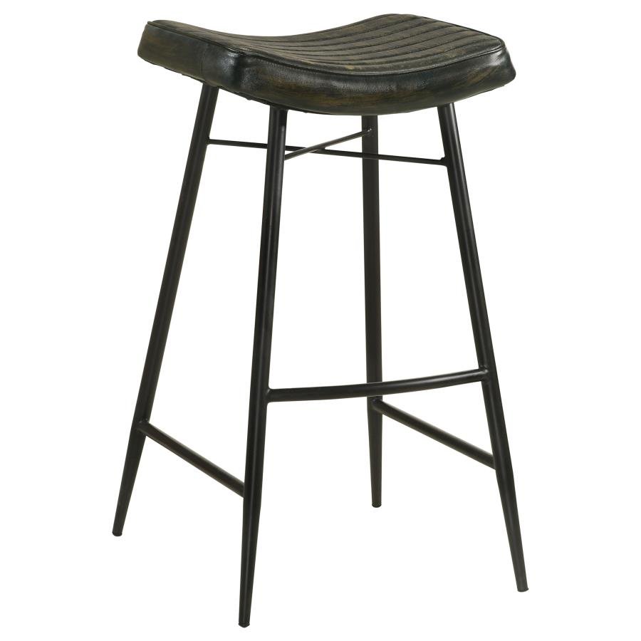 109259_02x900.jpg BAYU LEATHER UPHOLSTERED BAR STOOL ESPRESSO (SET OF 2) - Image 3