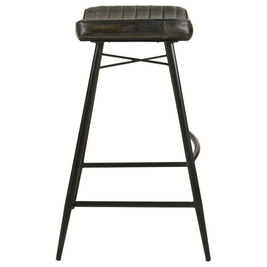 109259_04x900.jpg BAYU LEATHER UPHOLSTERED BAR STOOL ESPRESSO (SET OF 2) - Image 5
