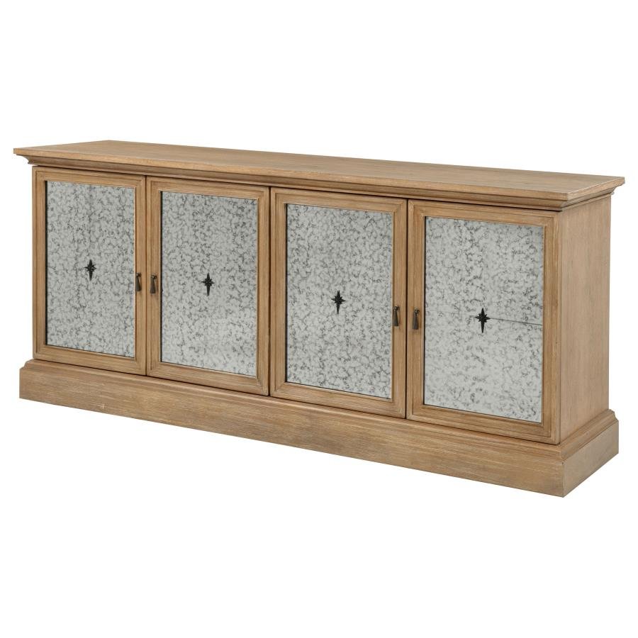 110295_05x900.jpg BROCKWAY 4-DOOR DINING SIDEBOARD BUFFET CABINET BARLEY BROWN - Image 5