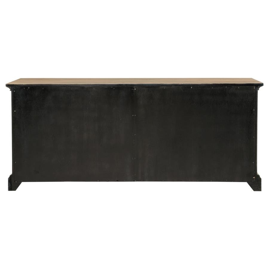 110295_08x900.jpg BROCKWAY 4-DOOR DINING SIDEBOARD BUFFET CABINET BARLEY BROWN - Image 8