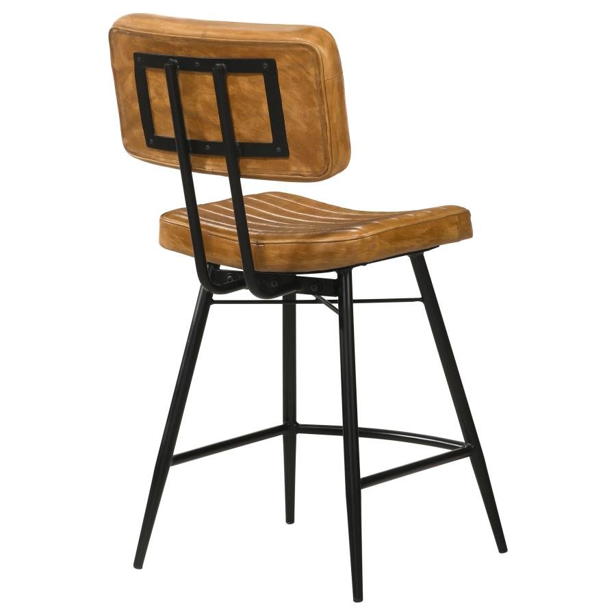 110649_07x900.jpg PARTRIDGE LEATHER COUNTER CHAIR ANTIQUE CAMEL (SET OF 2) - Image 8