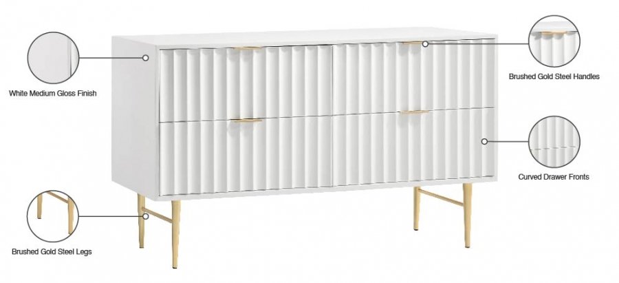 12086_00.jpg Modernist Wood Veneer And Stainless Steel Base Dresser - Image 13