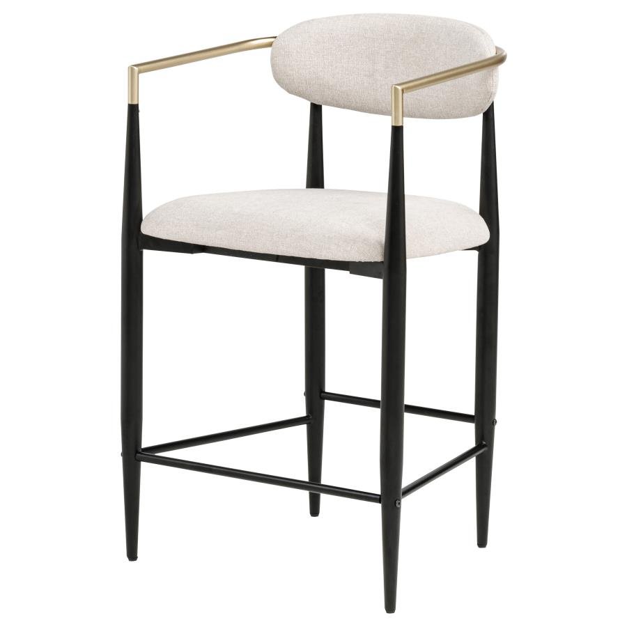 121184_04x900.jpg TINA FABRIC UPHOLSTERED COUNTER CHAIR BEIGE (SET OF 2) - Image 5