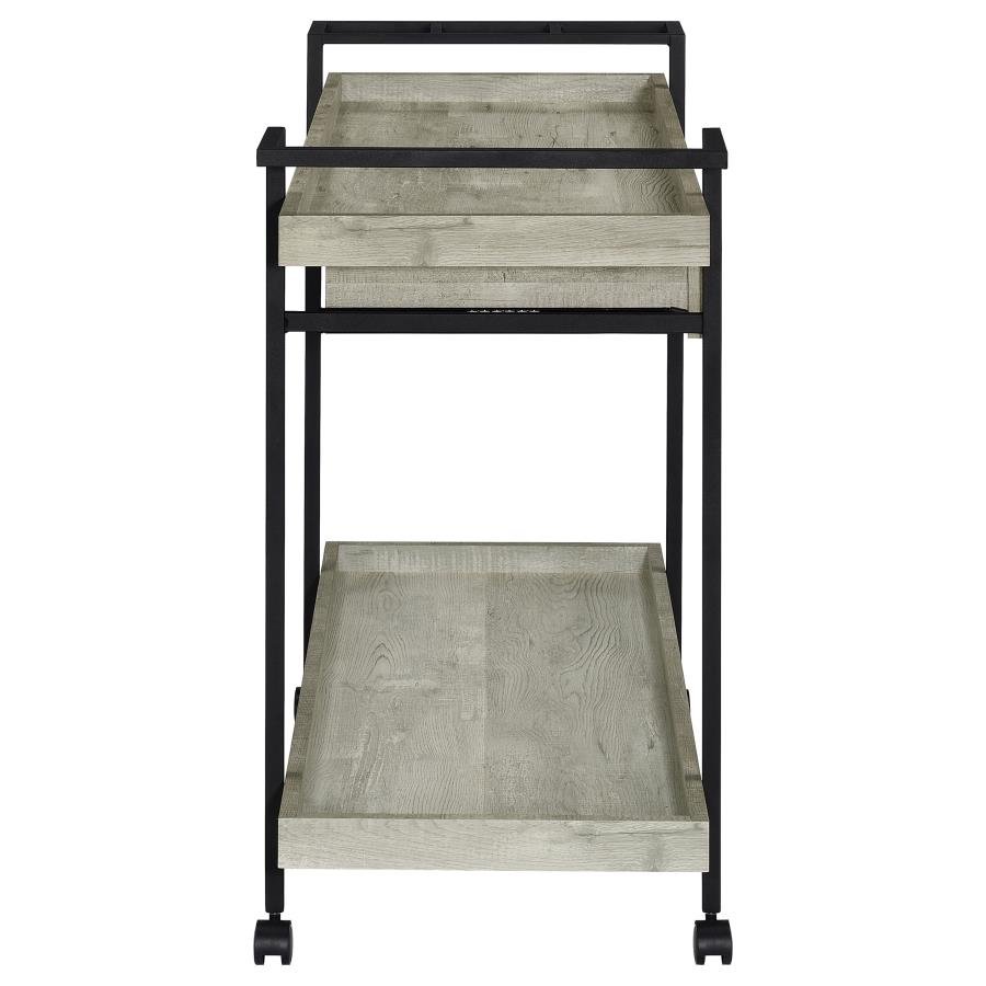 181005_08x900.jpg VENTURA 1-DRAWER ENGINEERED WOOD BAR CART GREY DRIFTWOOD - Image 8