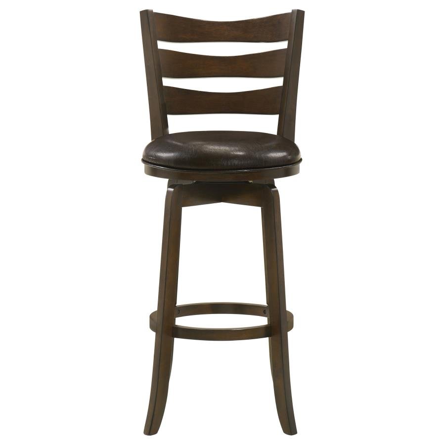 181369_03x900.jpg MURPHY WOOD PUB HEIGHT SWIVEL BAR CHAIR DARK BROWN - Image 3