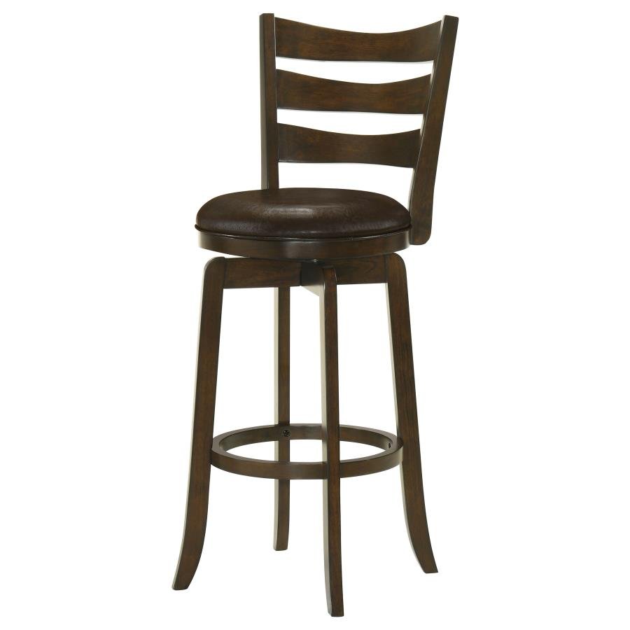 181369_04x900.jpg MURPHY WOOD PUB HEIGHT SWIVEL BAR CHAIR DARK BROWN - Image 4