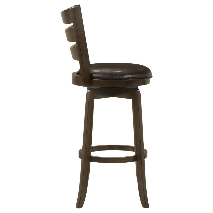 181369_08x900.jpg MURPHY WOOD PUB HEIGHT SWIVEL BAR CHAIR DARK BROWN - Image 8