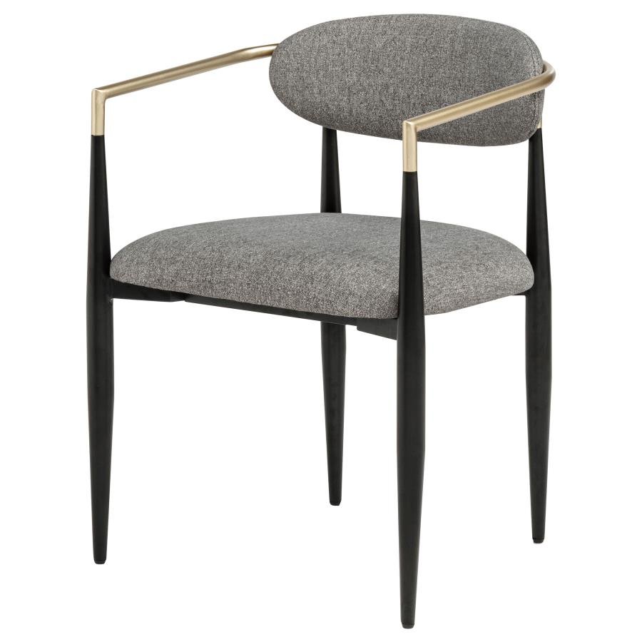 182682_04x900.jpg ALEXIS FABRIC UPHOLSTERED DINING ARM CHAIR GREY (SET OF 2) - Image 5