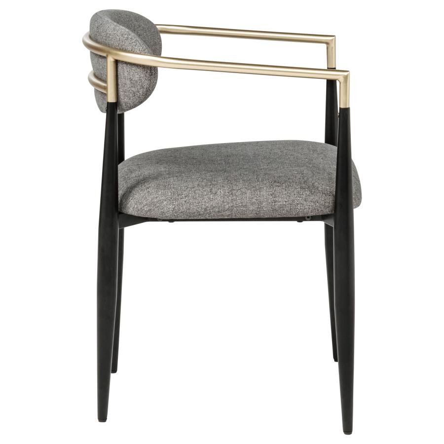 182682_08x900.jpg ALEXIS FABRIC UPHOLSTERED DINING ARM CHAIR GREY (SET OF 2) - Image 9