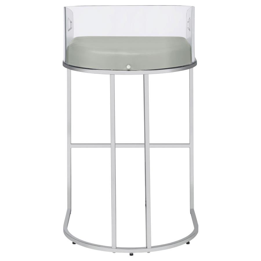183406_07x900.jpg THERMOSOLIS CLEAR ACRYLIC BAR CHAIR CHROME (SET OF 2) - Image 8