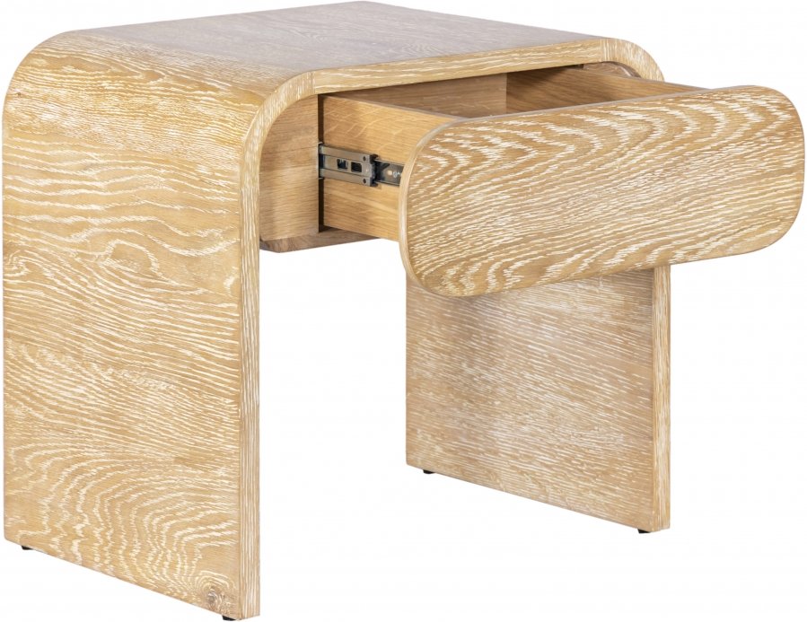 18448-4.jpg Cresthill Oak Wood Nightstand - Image 5