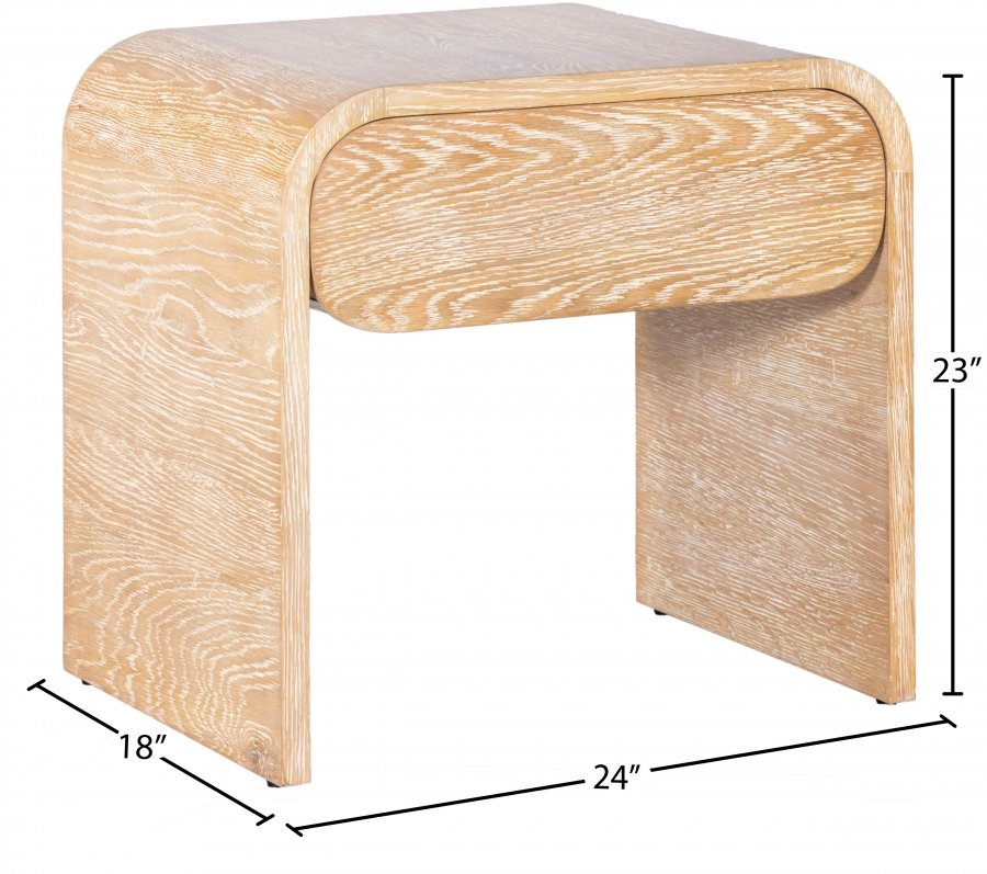 18448_0.jpg Cresthill Oak Wood Nightstand - Image 12