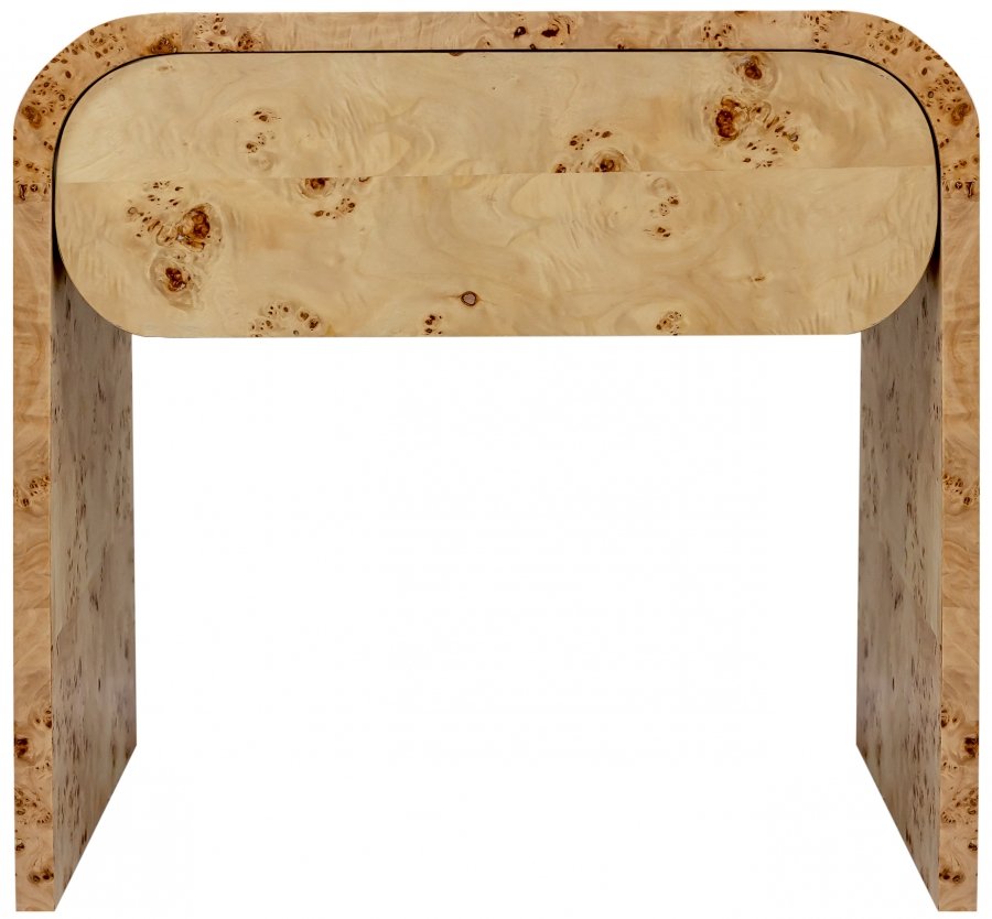 18449-3.jpg Cresthill Burl Wood Nightstand - Image 4