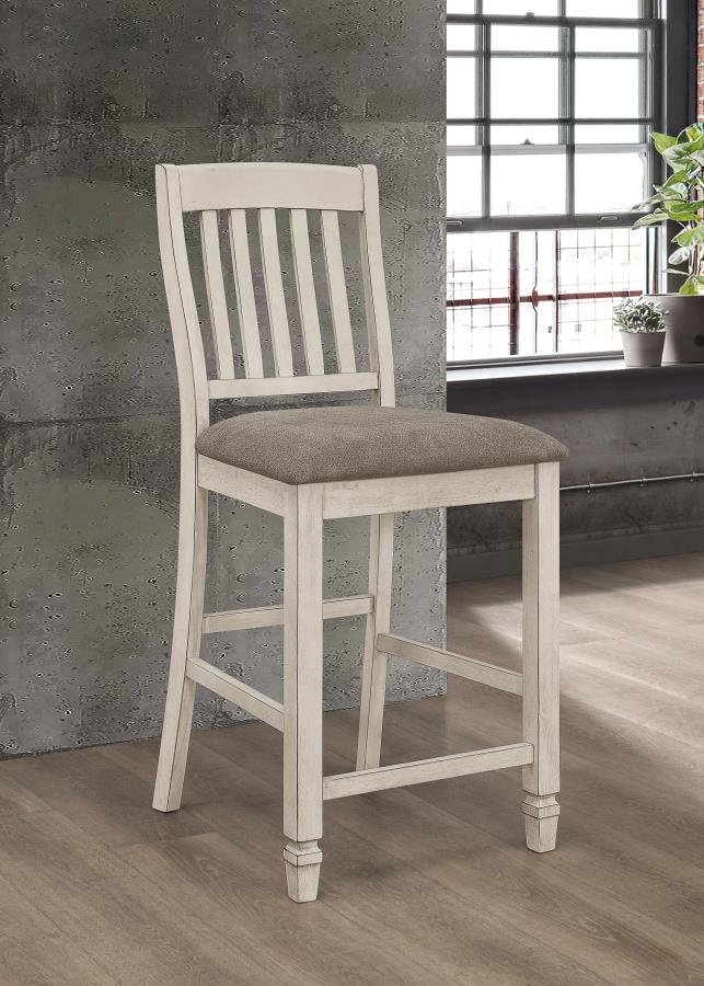 192819_01x900.jpg SARASOTA WOOD COUNTER CHAIR RUSTIC CREAM (SET OF 2) - Image 2