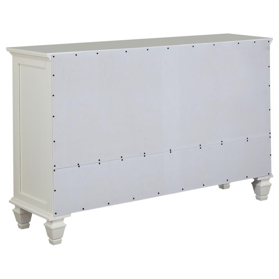 201301Q-S5_09x900.jpg SANDY BEACH 5-PIECE QUEEN BEDROOM SET CREAM WHITE - Image 9
