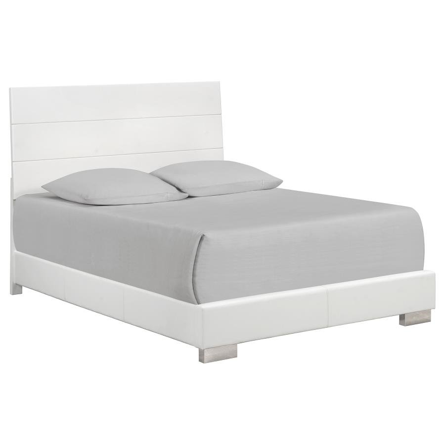 203501Q-S5L_03x900.jpg FELICITY 5-PIECE QUEEN BEDROOM SET WHITE HIGH GLOSS - Image 3