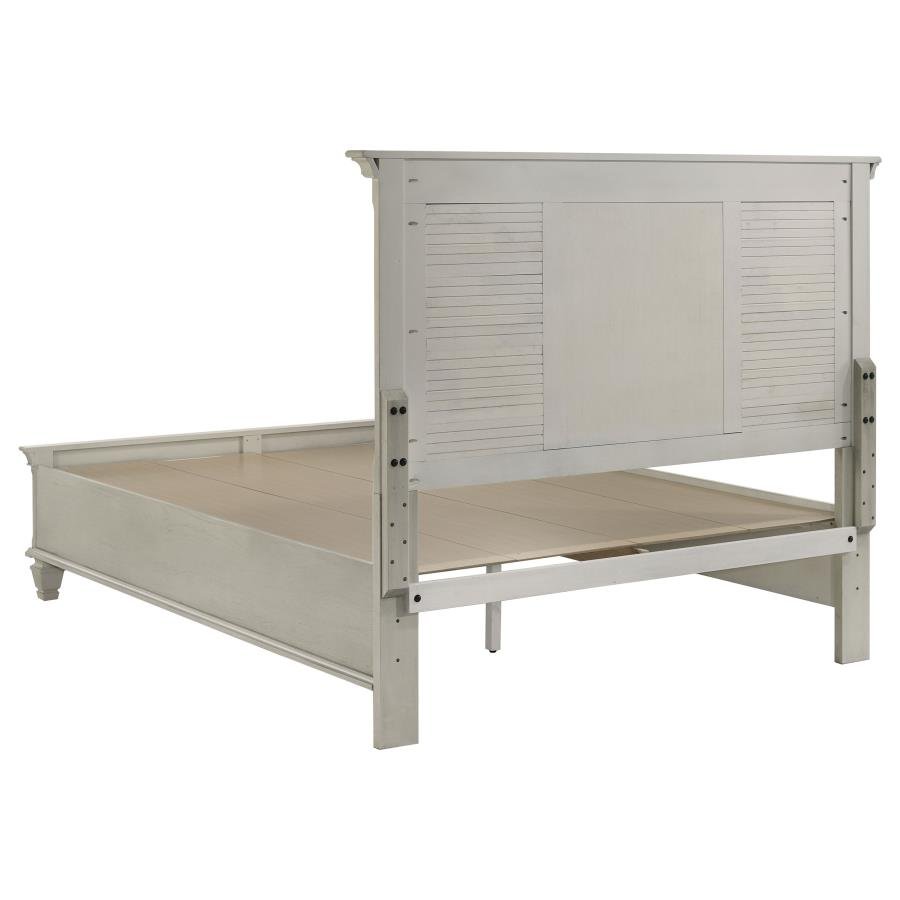 205330Q-S5_04x900.jpg FRANCO 5-PIECE QUEEN BEDROOM SET DISTRESSED WHITE - Image 4