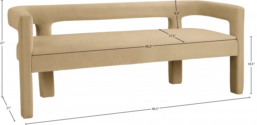 22333_0.jpg Athena Velvet Upholstered Bench - Image 6