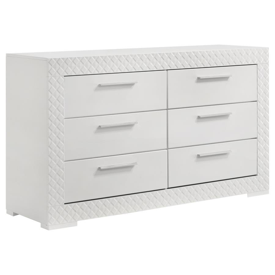 224941Q-S5_07x900.jpg IVES 5-PIECE QUEEN BEDROOM SET WHITE HIGH GLOSS - Image 7