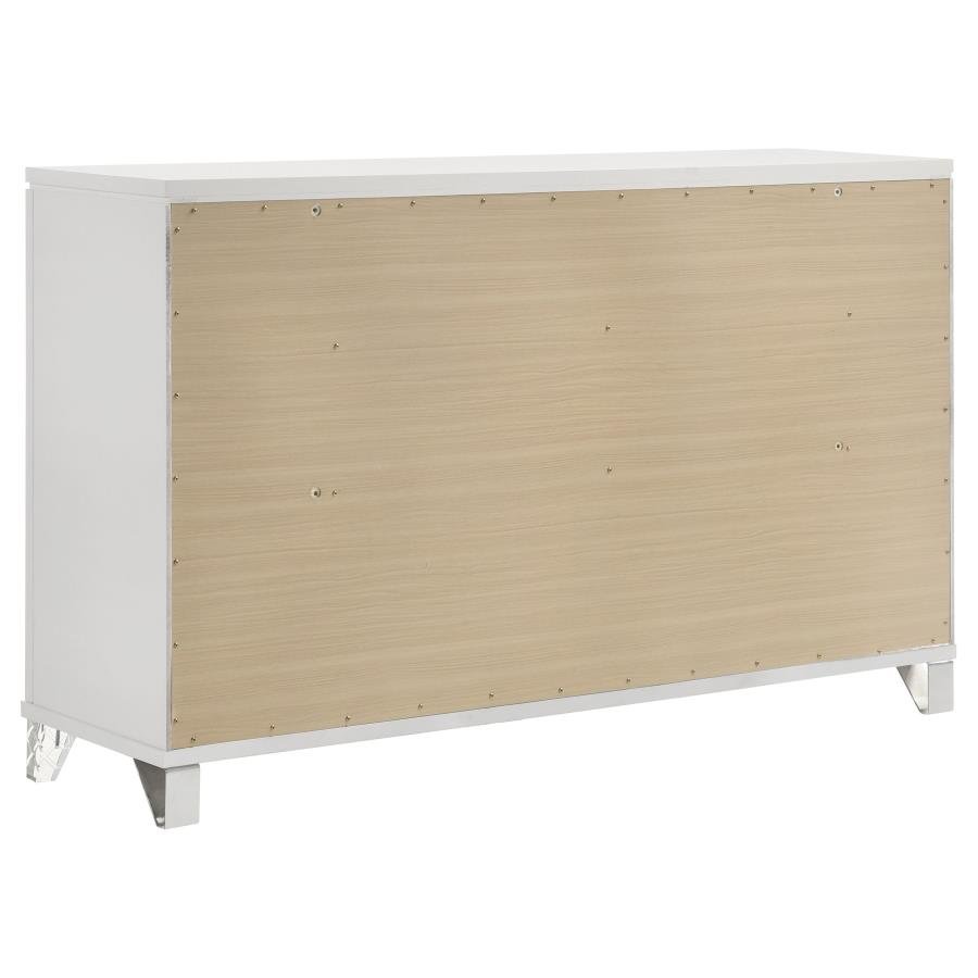 224961Q-S5_08x900.jpg MARMORE 5-PIECE QUEEN BEDROOM SET WHITE - Image 8
