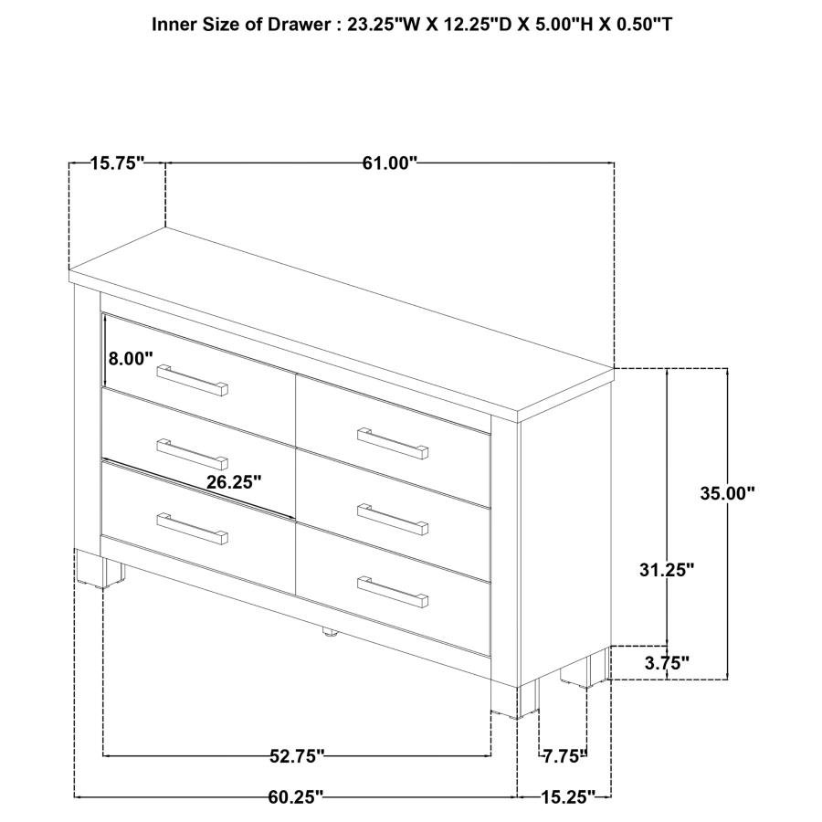 225101Q-S5_18x900.jpg OAKGLEN 5-PIECE QUEEN BEDROOM SET WEATHERED OAK - Image 18