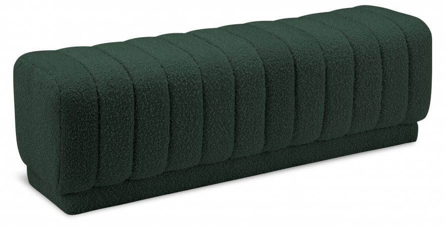 Heathrow Boucle Fabric Upholstered Bench