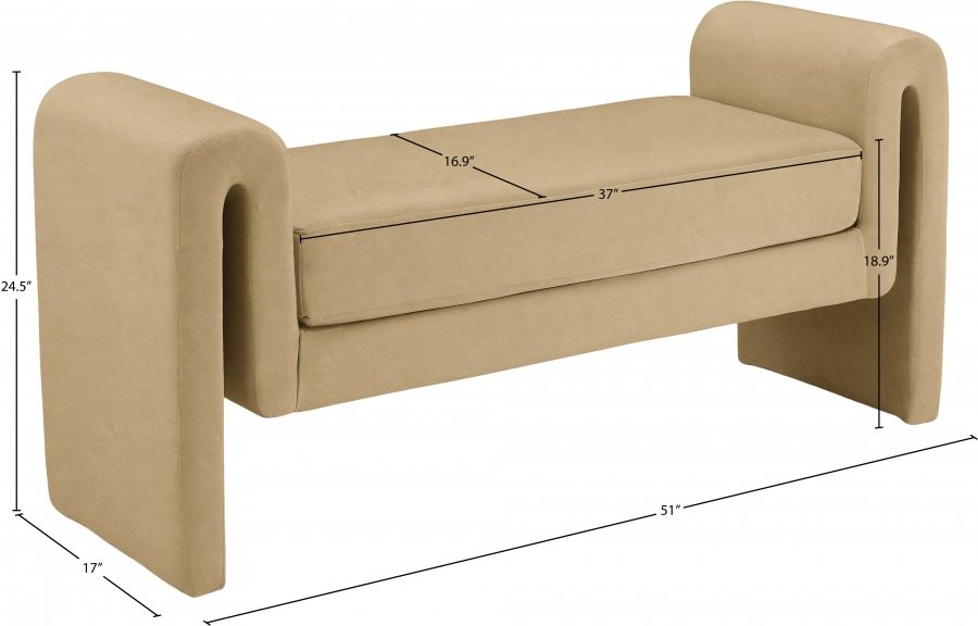 23406_0.jpg Sloan Velvet Upholstered 51" Bench - Image 6