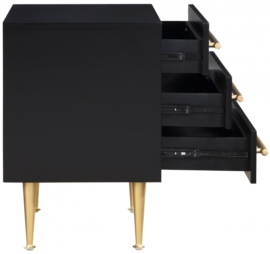 25948-3.jpg Marisol Wood Veneer And Iron Nightstand - Image 4