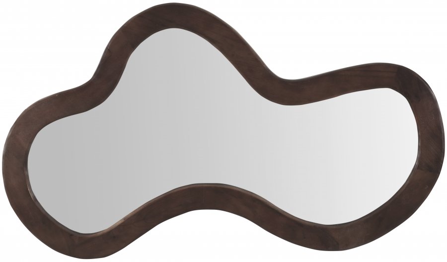25976-2.jpg Oblique Acacia Wood Frame Mirror - Image 3