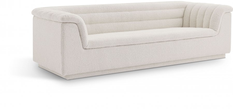 Cascade 94″ Boucle Fabric Upholstered Sofa