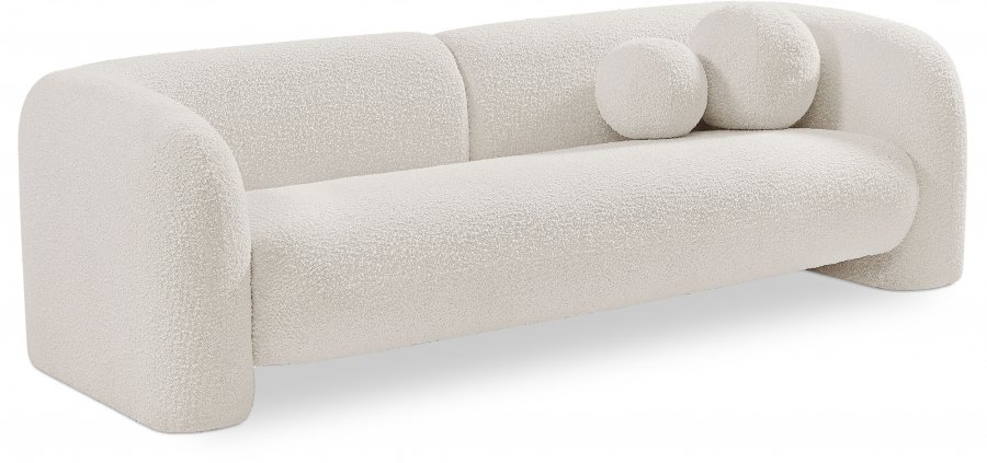 Emory 89″ Boucle Fabric Upholstered Sofa