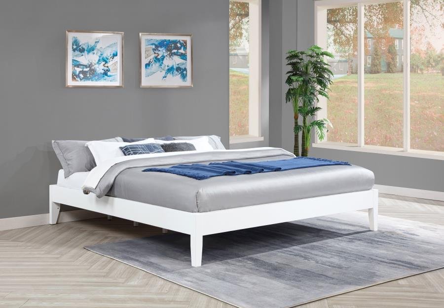 306128KE_01x900.jpg HOUNSLOW EASTERN KING UNIVERSAL PLATFORM BED WHITE - Image 2