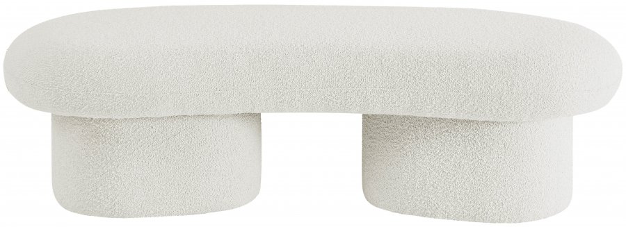 31074-3.jpg Luka Boucle Fabric Upholstered Bench - Image 4
