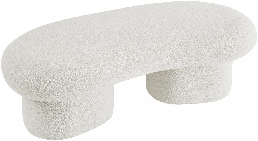 31074-7.jpg Luka Boucle Fabric Upholstered Bench - Image 8