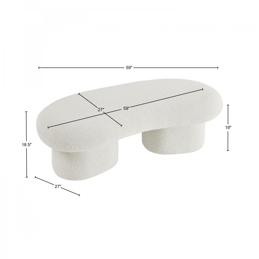 31074_0.jpg Luka Boucle Fabric Upholstered Bench - Image 13