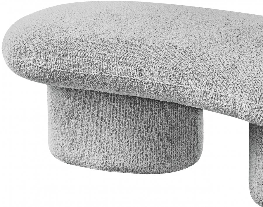 31076-8.jpg Luka Boucle Fabric Upholstered Bench - Image 9