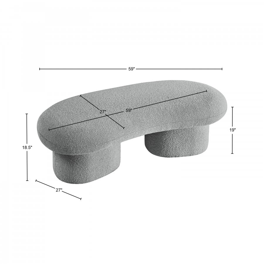 31076_0.jpg Luka Boucle Fabric Upholstered Bench - Image 13