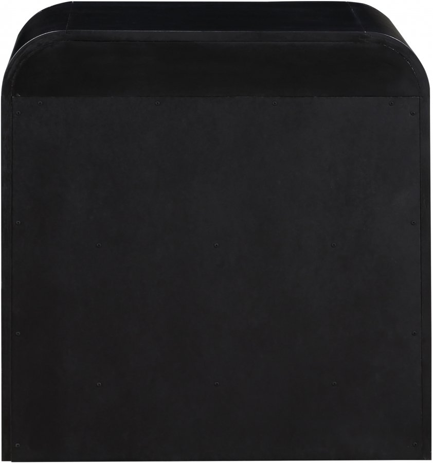 32349-5.jpg Fluted Solid Wood And Oak Veneer Nightstand - Image 7
