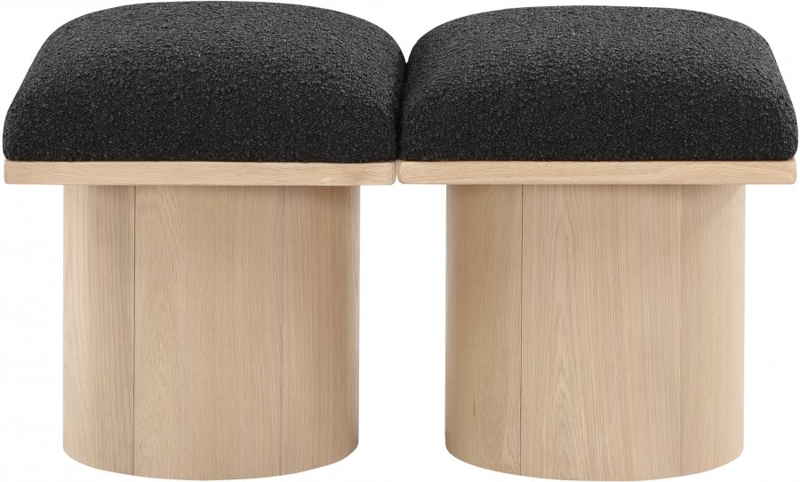 33658-2.jpg Pavilion Boucle Fabric Upholstered 2pc. Modular Bench - Image 3